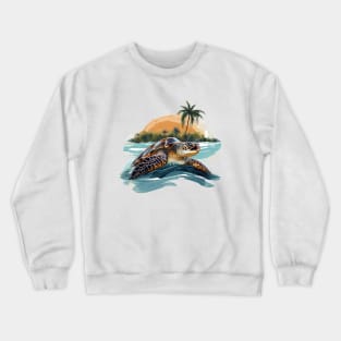 Green Sea Turtle Crewneck Sweatshirt